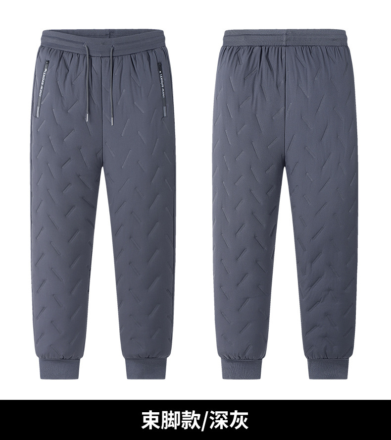冬季棉裤男加绒加厚羊羔绒长款保暖裤子大码休闲运动裤男士外穿详情36
