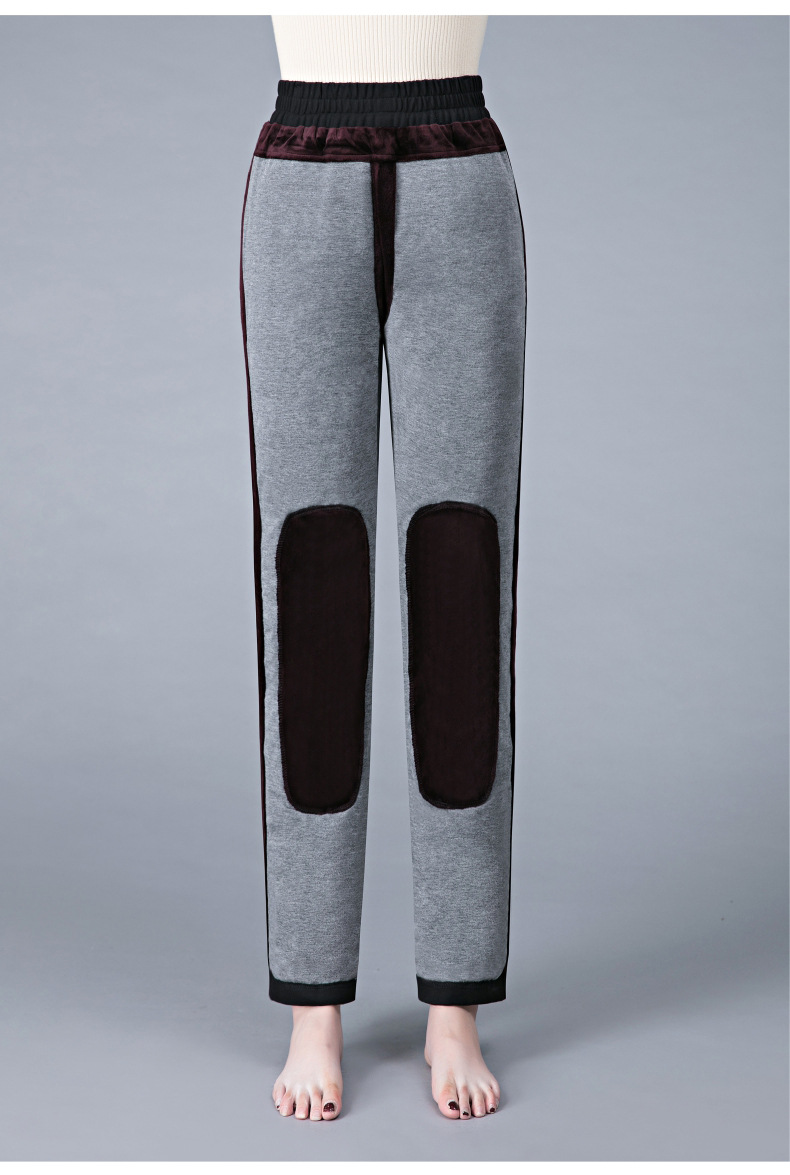 Middle-aged and elderly mothers should wear loose, large-sized white duck down and thick cotton pants with knee pads for winter outerwear pic 16