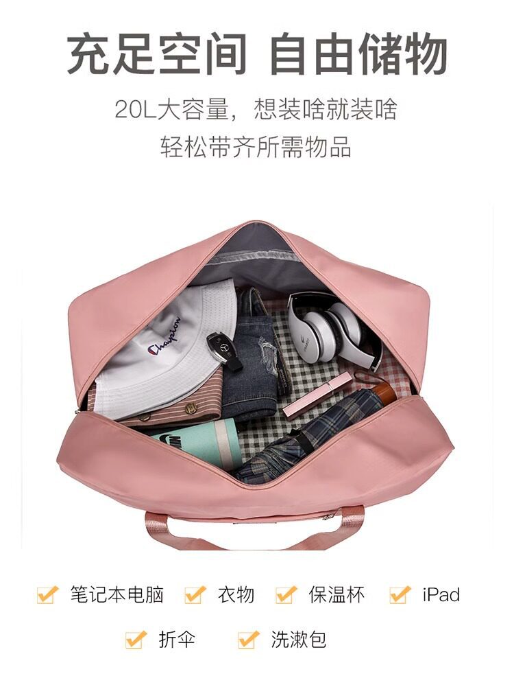 Wholesale of large capacity hand-held luggage bags, clothes and quilts, twill Oxford cloth finishing bags pic 7