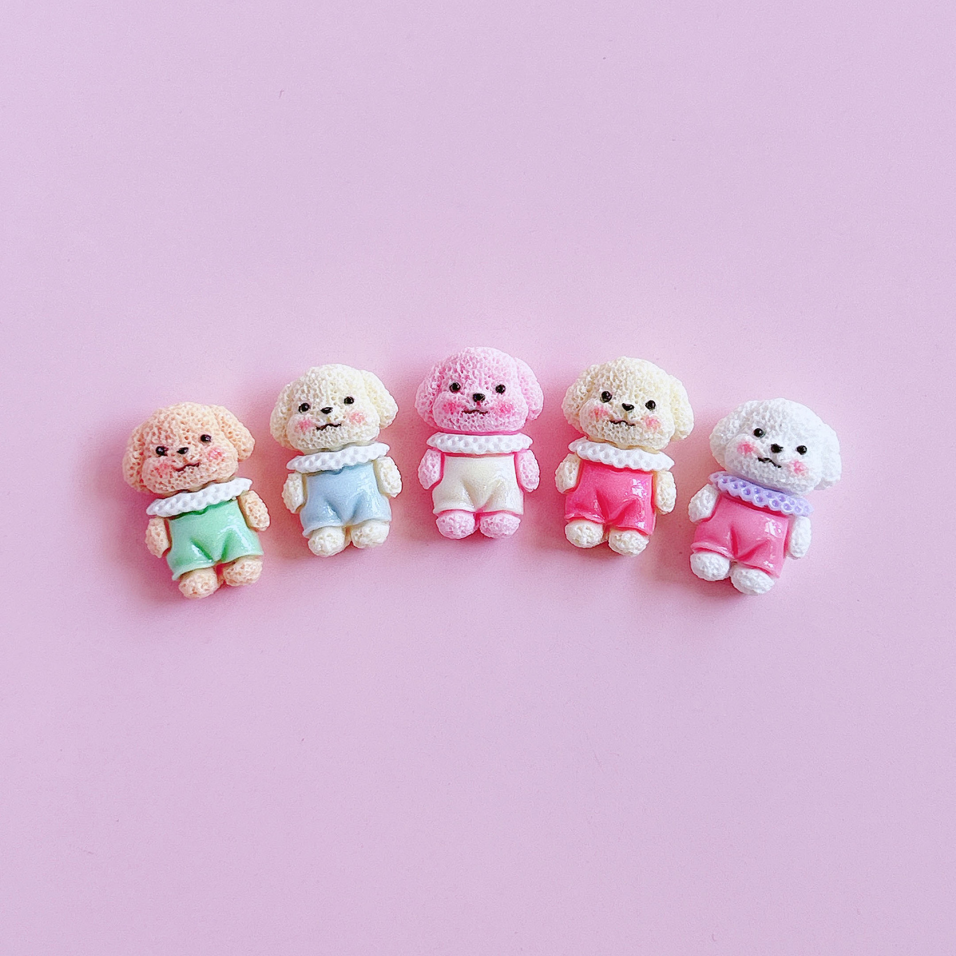 Cute bichon Frise pet dog decoration, diy hair accessories, hair clips, handcrafted creative pendants, shoe buckle stickers pic 17