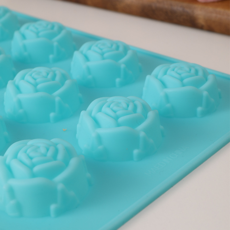 Silicone 6-hole flower-shaped baking molds, cake molds, mousse molds, pudding jelly molds, handmade soap molds, factory direct sales 2 pic 2