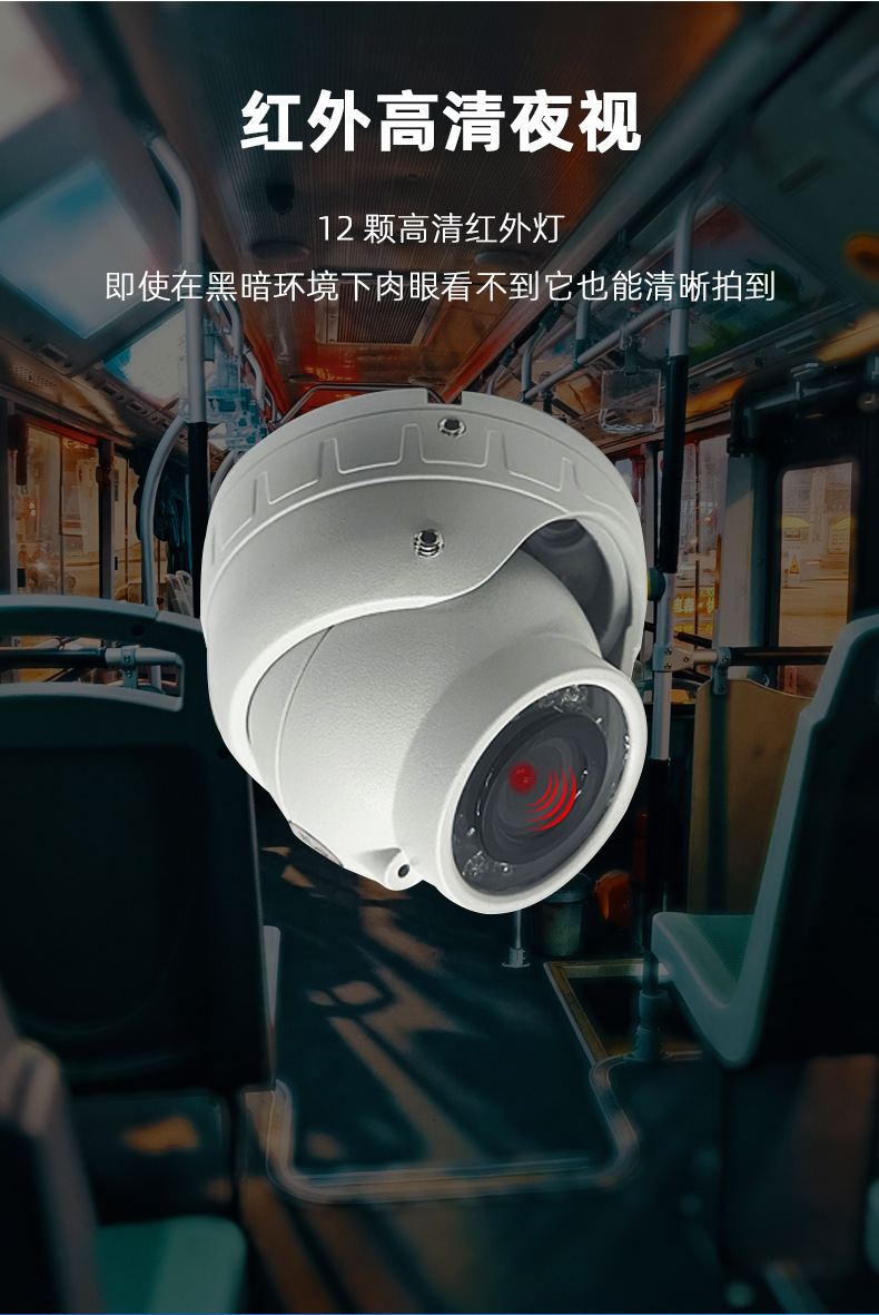 360-degree wide-angle high-definition night vision of the license plate frame for buses and trucks (Note: The title is 52 characters long and meets all requirements) pic 10