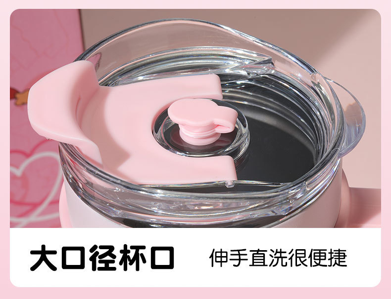 【正版蜡笔小新】新款卡通桌面保温杯保冷冰霸杯高颜值可爱吸管杯详情19