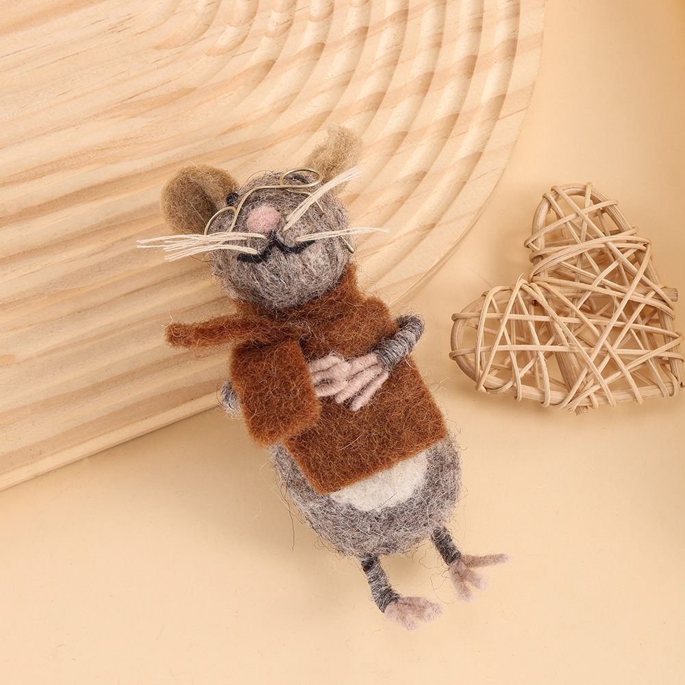 Fun handmade wool felt pendants, Nepalese 3D doll pendants, niche bag pendants, niche pendants pic 9