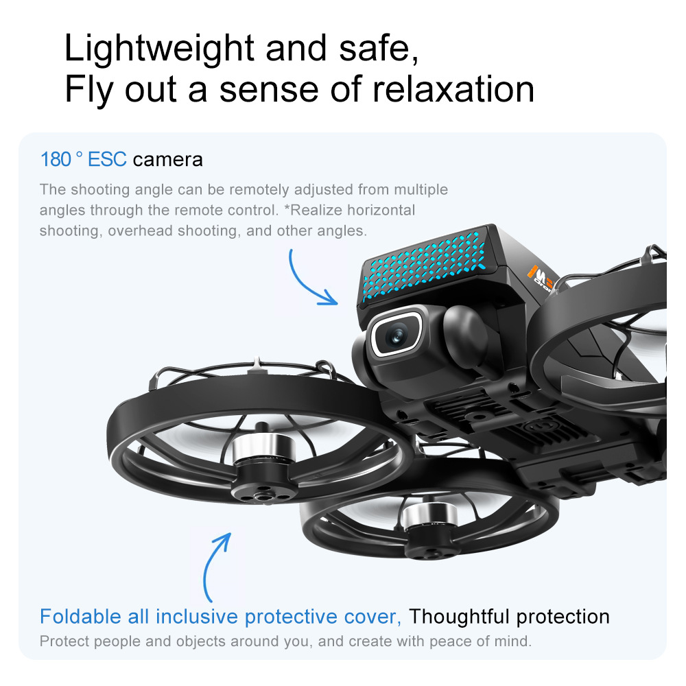 Cross-border M8 brushless drone with screen control, aerial photography, folding aircraft, optical flow dual camera remote control aircraft pic 30