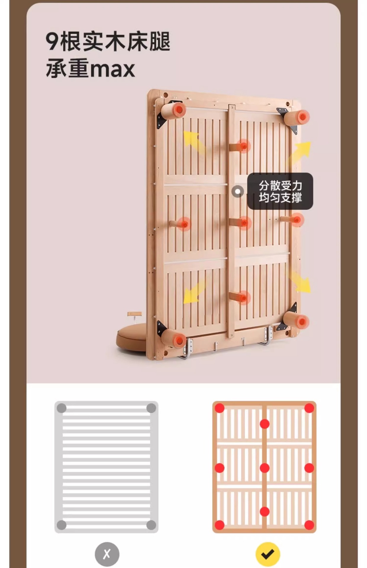 巴布豆厘米星球悬浮儿童床全实木小户型1米5男孩女孩1.2单人床详情12