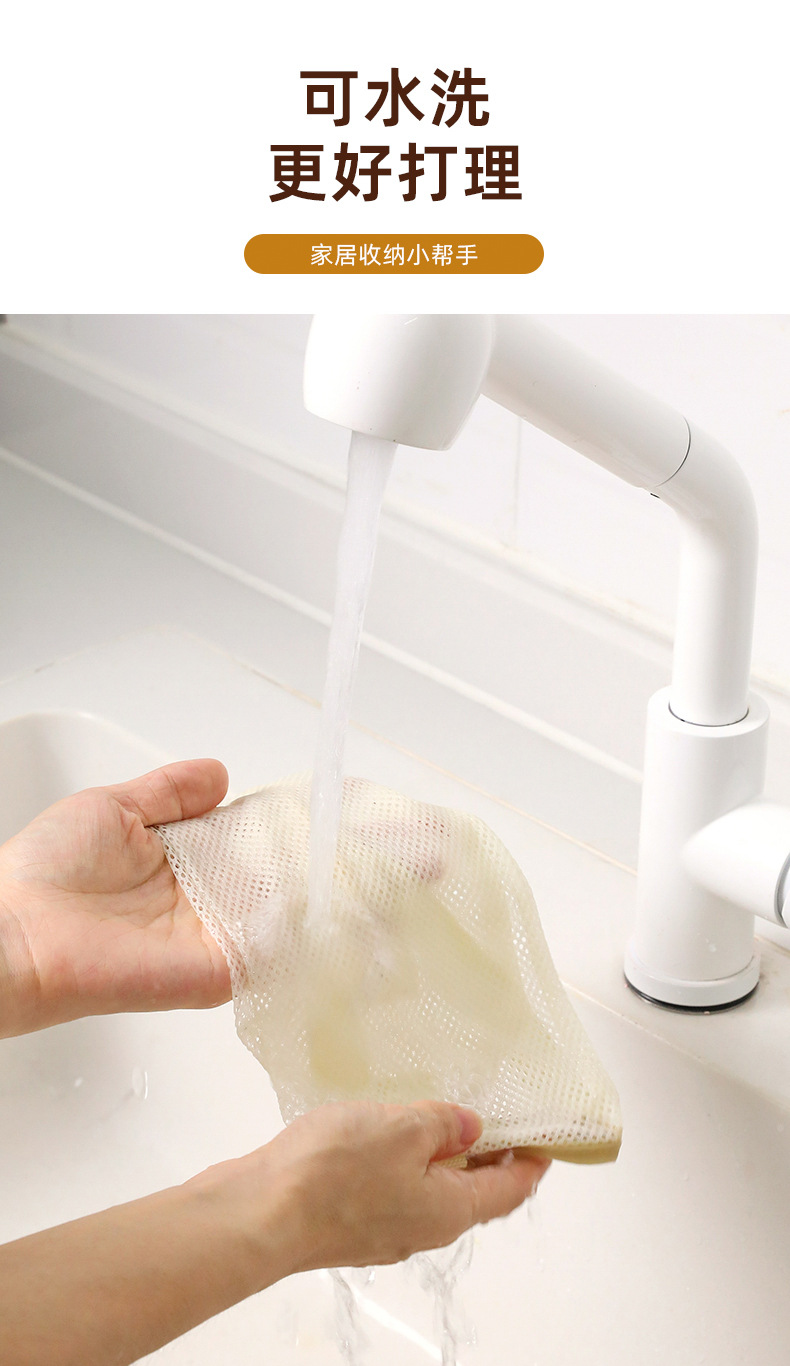 Wall-mounted garbage bag storage bag, kitchen multi-functional hanging bag, storage wonder, plastic bag for organizing household storage bags pic 13