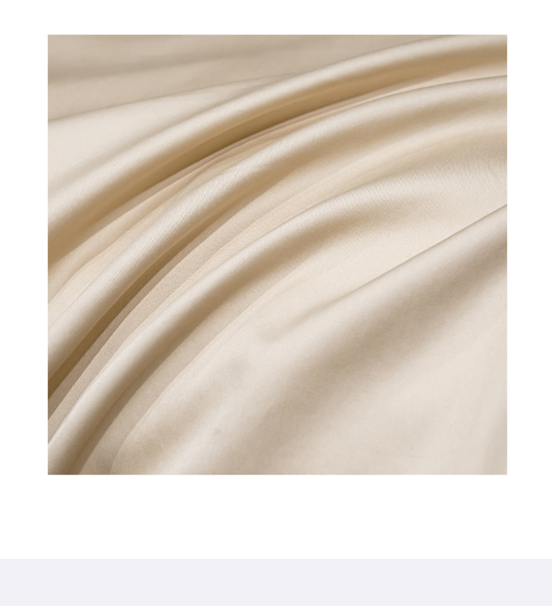 Pink silk bedding four-piece set, duvet cover, pure cotton 60-count bedding, warm and romantic home textiles pic 4