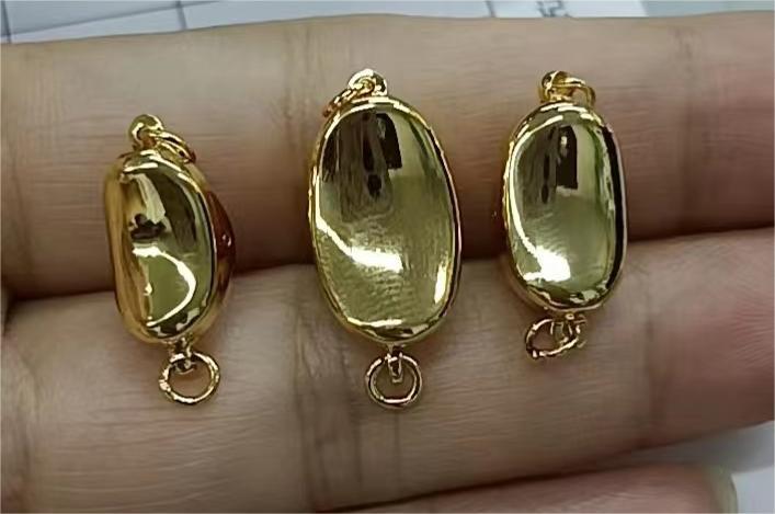 仿金保色金插片插棒扣项链连接扣diy铜元宝扣子扣头珍珠接头扣DIY详情19