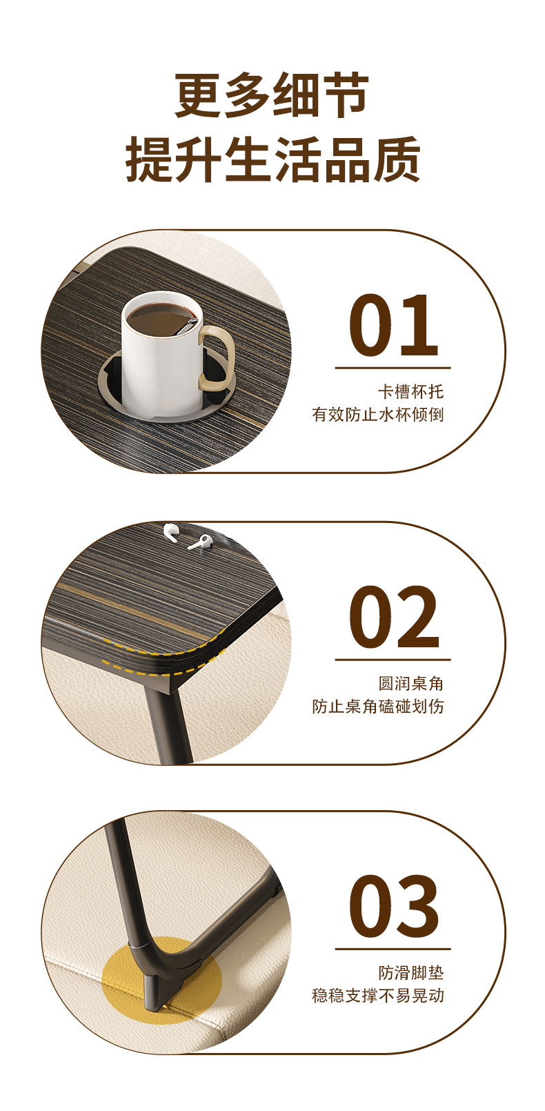 办公桌床上便携式折叠小桌子家用学习书桌卧室学生宿舍简约款数码电脑支架详情9