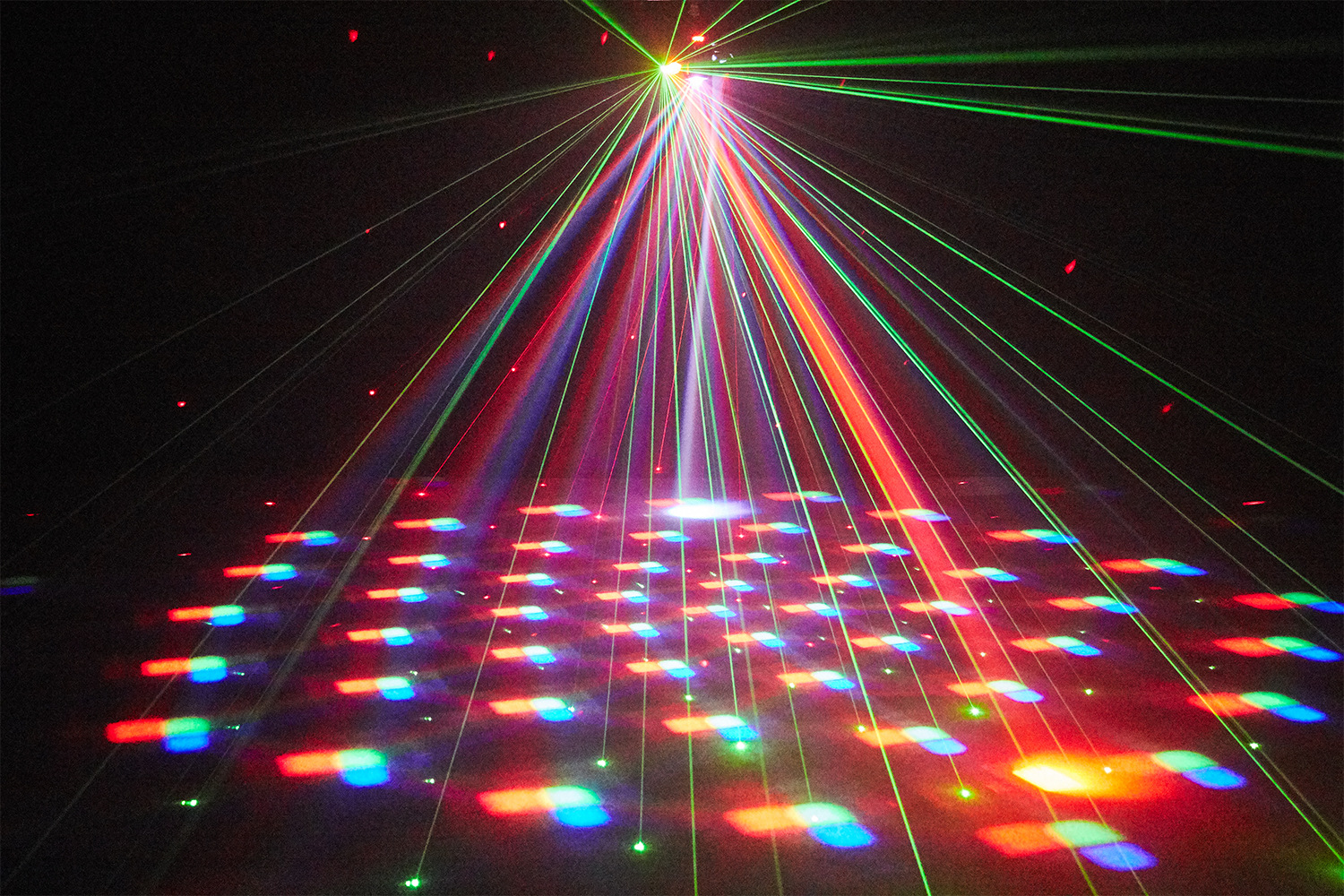 双臂双头光束灯摇头灯旋转激光灯KTV酒吧舞蹈闪光灯效果彩灯跨境详情4