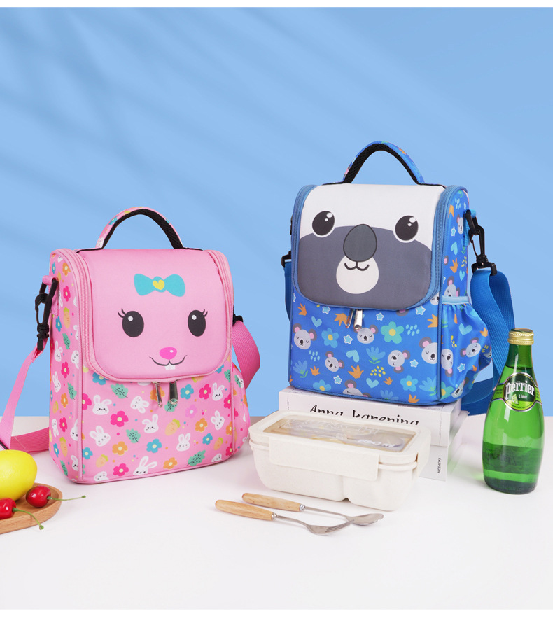 亚马逊跨境爆款儿童午餐包便携斜跨折叠冰包幼儿园小学生午餐包详情12