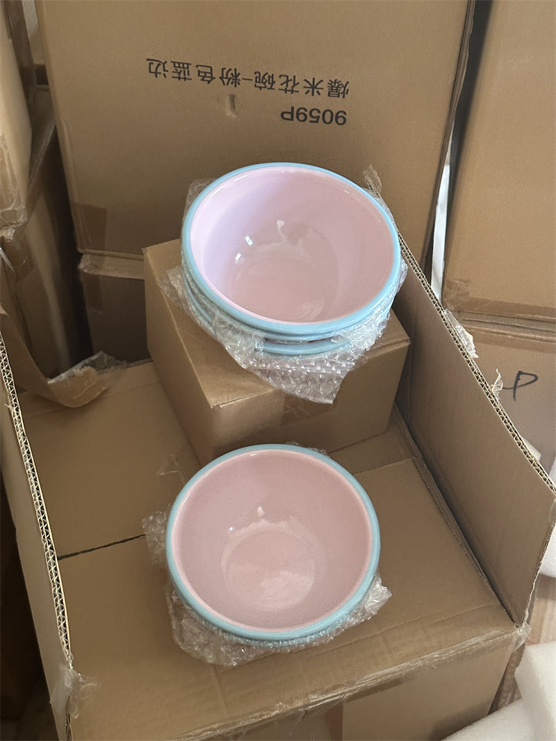 韩国ins同款复古泼墨搪瓷餐具套装搪瓷碗马克杯盘详情12