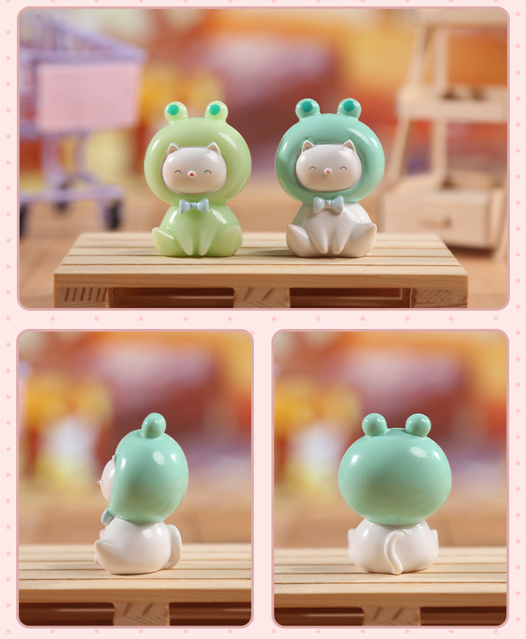 Creative and cute two-cartoon desktop ornaments for my cat, birthday gifts, blind boxes, figurines wholesale, healing and adorable beads pic 11