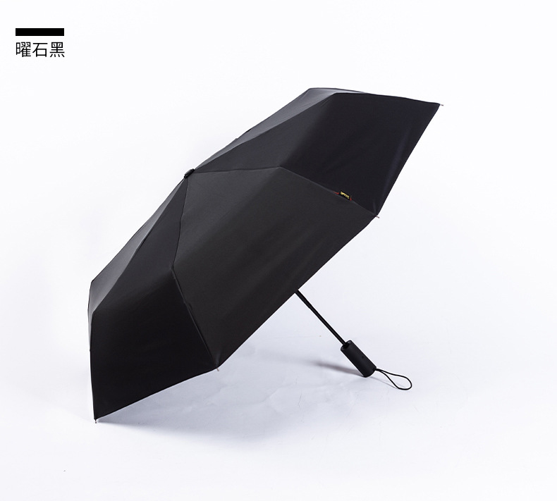 节节收防回弹雨伞黑胶防晒伞时尚简约小清新全自动晴雨两用三折伞详情13