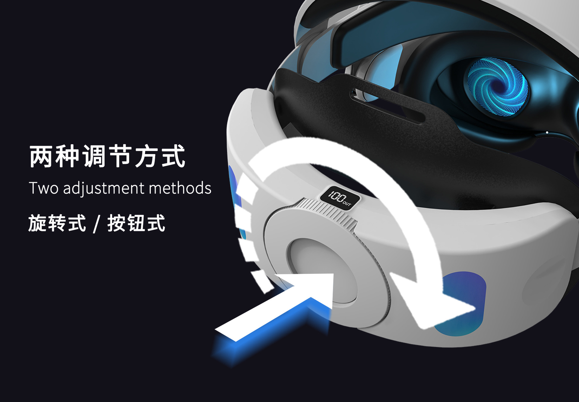 新款quest3s充电头戴VR配件替换调节10000mAh续航Meta quest3头戴详情2