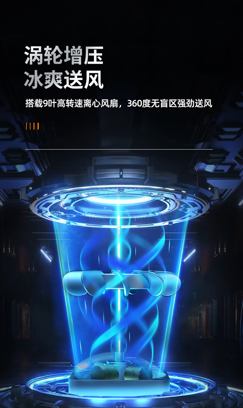 跨境爆款桌面空调扇制冷家用小型迷你冷风机水冷加湿冷气扇电风扇详情13