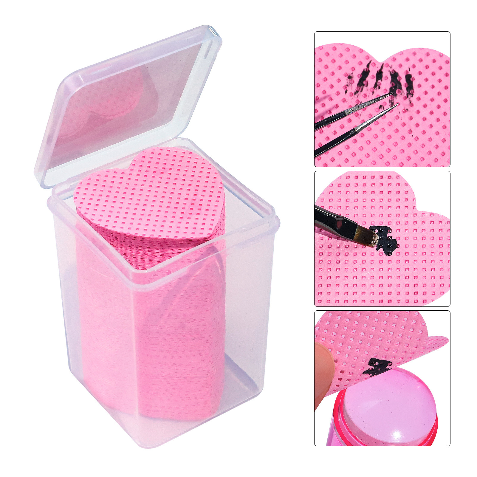 shanilak Cross-border nail and eyelash care products, eyelash glue, cleaning cotton pads, nail wash cotton, nail removal cotton factory wholesale, quick nail removal pic 3