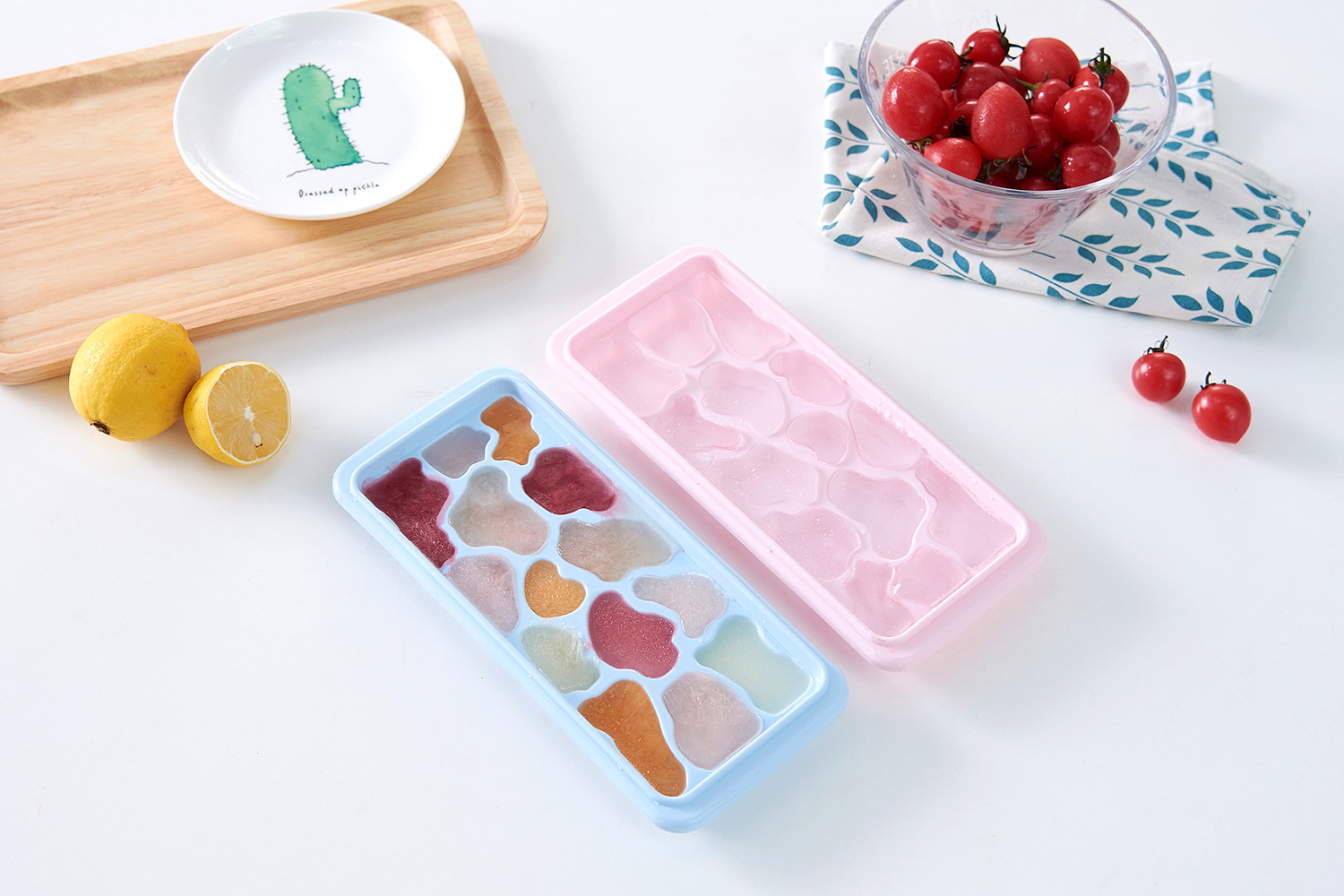 Customized gift ice cube molds, food-grade quantitative press-type ice cube trays, homemade ice boxes for household refrigerators, a magic tool for freezing ice blocks pic 1