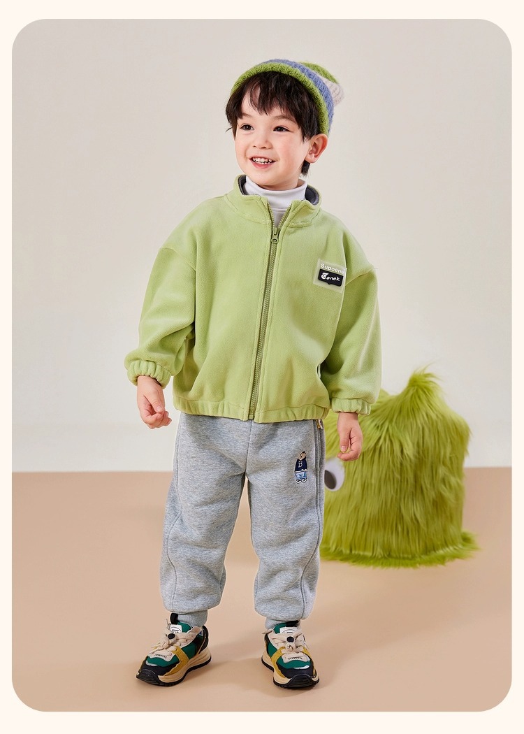 嘟嘟家宝宝加绒加厚裤子冬季儿童长裤冬装男童运动裤女童休闲卫裤详情15