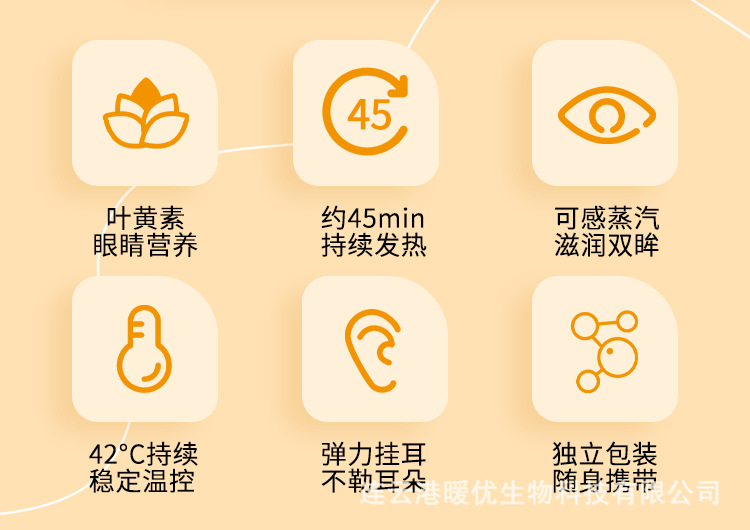 叶黄素蒸汽眼罩决明子草本热敷发热恒温舒缓源头厂家批发代发加工详情2