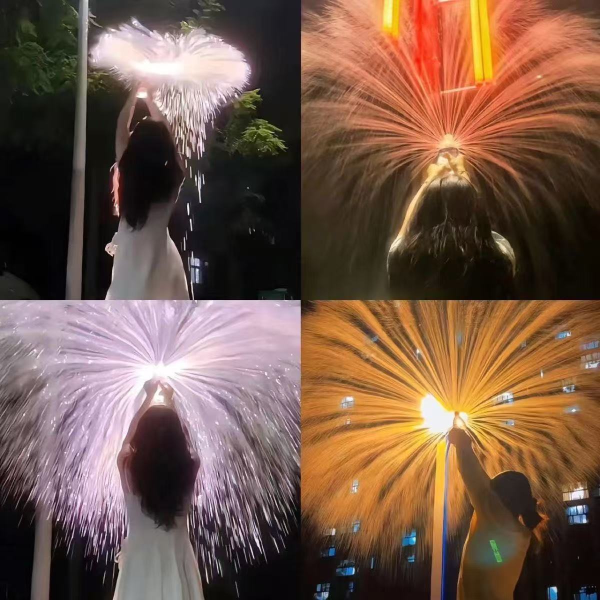 Cross-border best-selling fireworks, water guns, couples taking photos under street lamps to commemorate the romantic atmosphere of fireworks, props, and casual toys pic 3