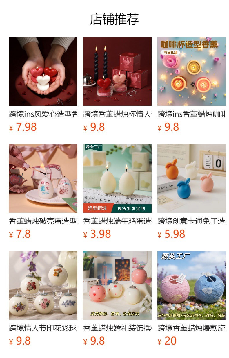 跨境香薰蜡烛复活节鸡蛋造型蜡彩色鸡蛋造型蜡烛外贸摆件礼物批发生日蜡烛详情1