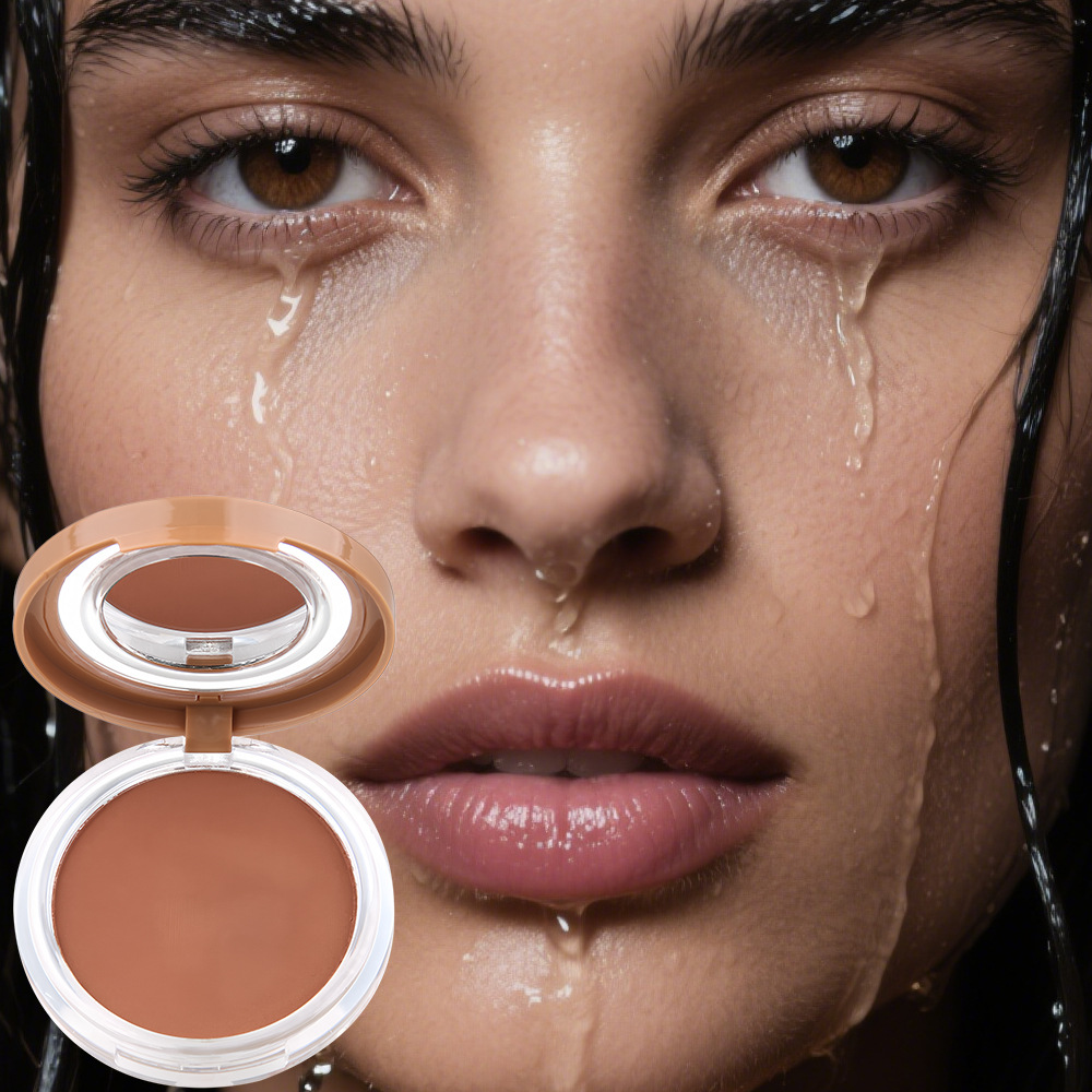 跨境专供QICIOY 6色粉饼定妆粉透明蜜粉补妆持久防水哑光粉饼批发详情3