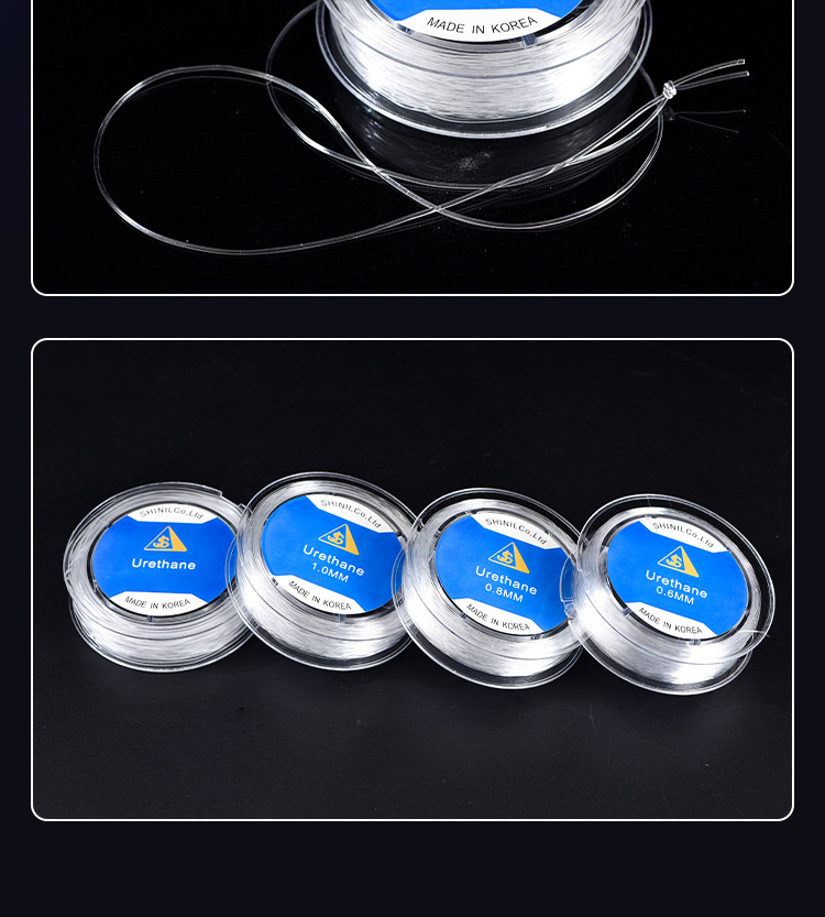 The Korean round ox tendon string bracelet features a loose and tight rope, transparent elastic string, and crystal string with beads, which is strong and wear-resistant pic 18