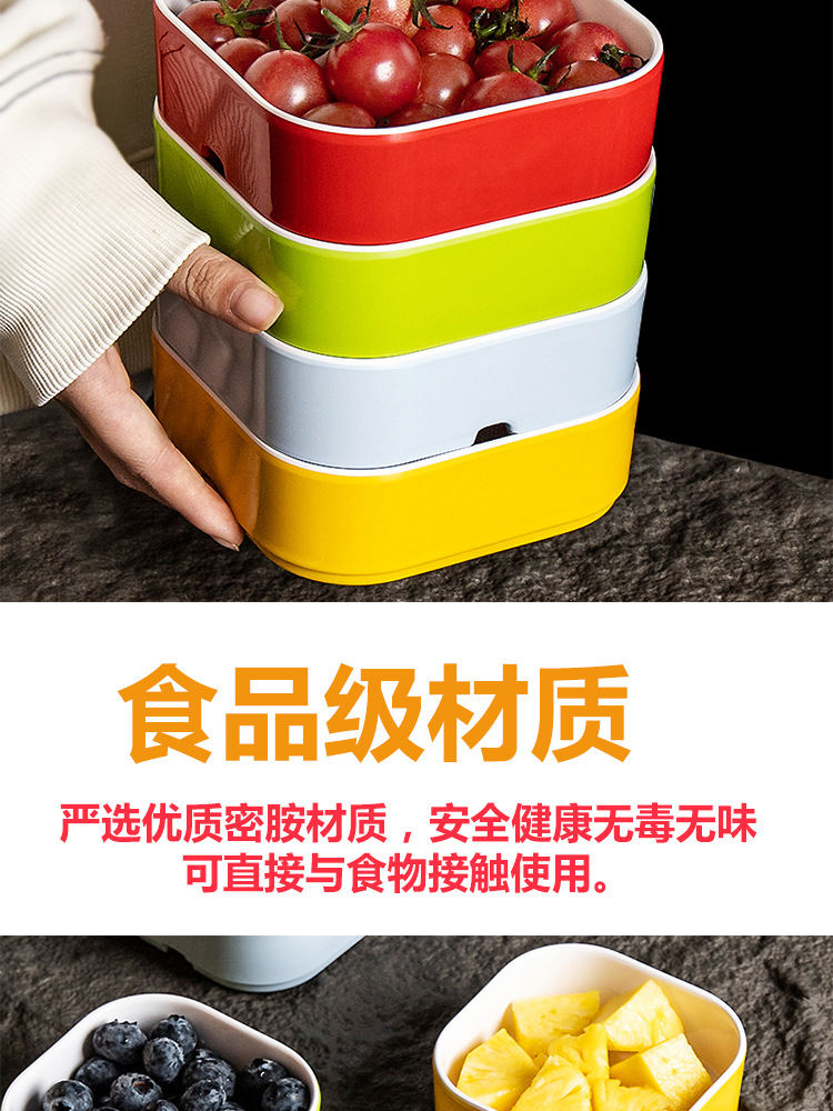 Melamine imitation porcelain square box, hot spring fruit plate, hotel and club snack box, self-service small hot pot, commercial tableware pic 3