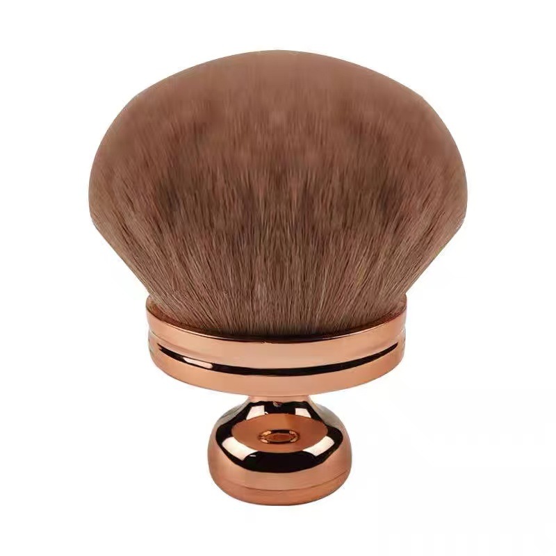 Cross-border foreign trade exclusive mushroom-shaped large loose powder brush, blush brush, super soft large seal body lotion and makeup brush pic 5