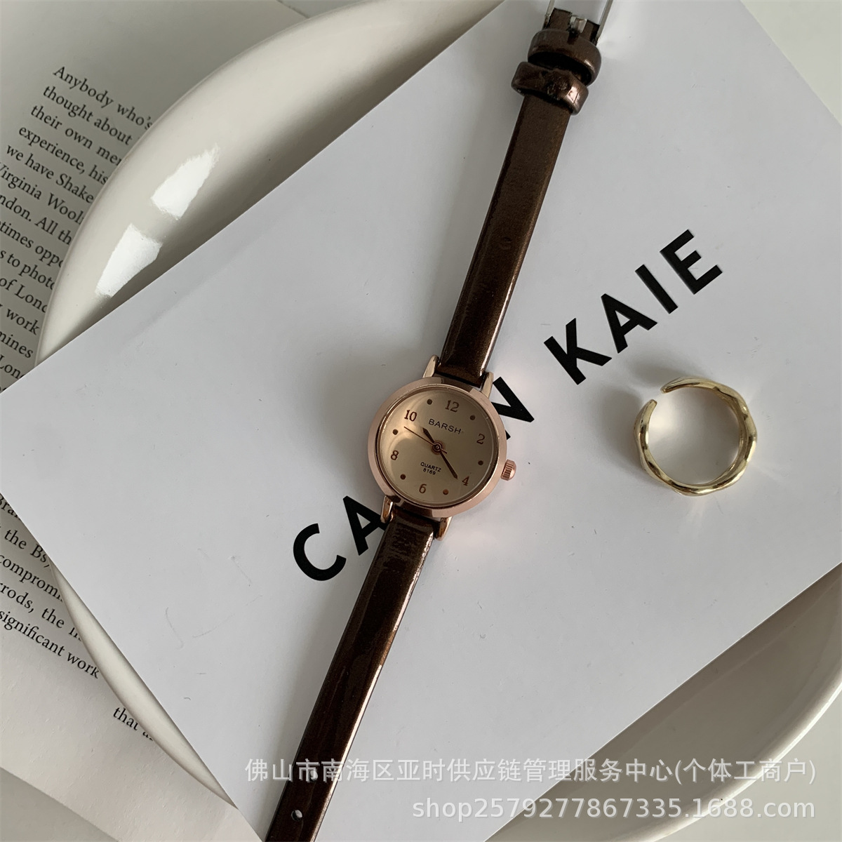 网红小众法式小表盘细带手表女学生文艺小清新女表石英表直播爆款详情8