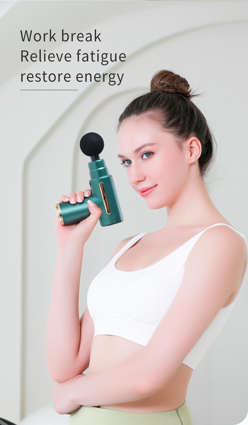 Cross-border fascia gun Muscle Massager mini Neck Membrane Gun Mini Small Muscle membrane Gun Instrument Electric Massage and Relaxation C72 pic 7