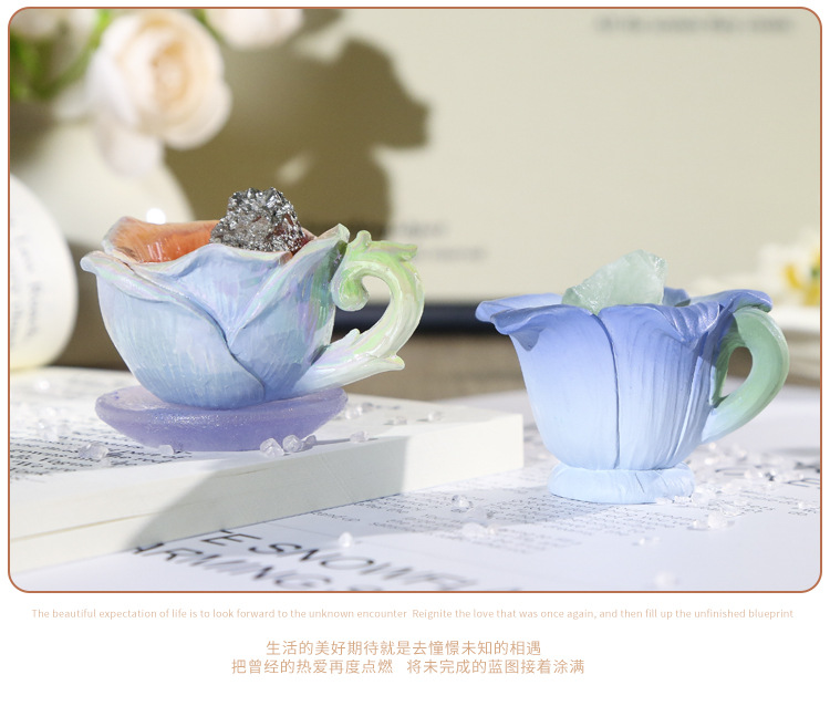 如沐花间能量盲盒 创意水晶设计树脂工艺品摆件桌面装饰摆件盲盒详情16