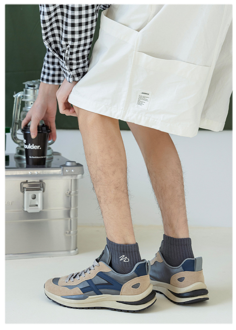 短袜男士春夏季刺绣纯色棉袜 低帮短筒休闲网眼袜子男船袜现货批详情14