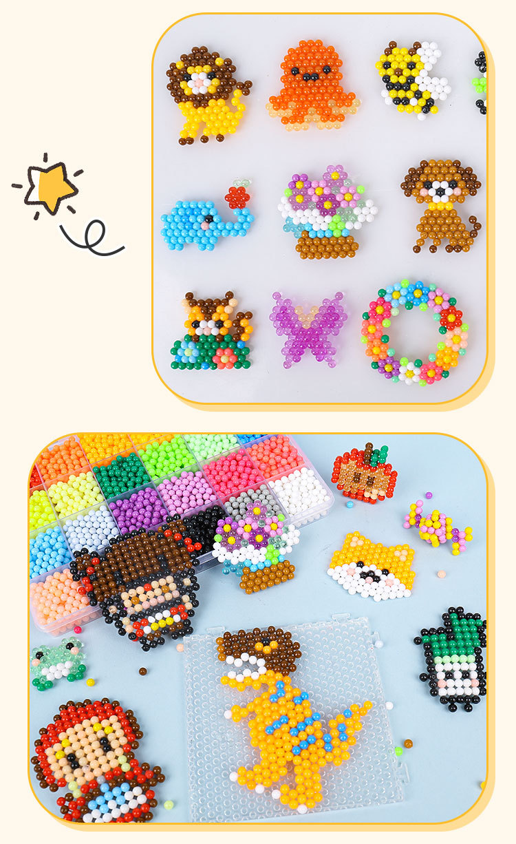 神奇魔法珠儿童diy手工制作材料水雾魔粒珠男女孩益智玩具钻石画详情11