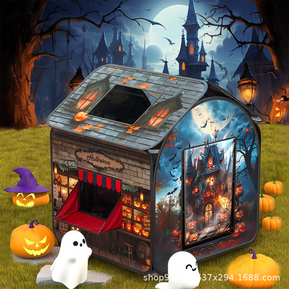 跨境亚马逊万圣节圣诞节儿童帐篷室内游戏屋小房子过家家玩具屋详情11