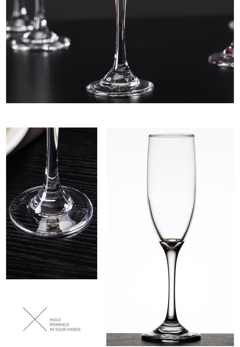Creative wine cocktail glass, flute tall glass, transparent soda-lime red wine glass, glass sparkling wine glass, champagne glass pic 9