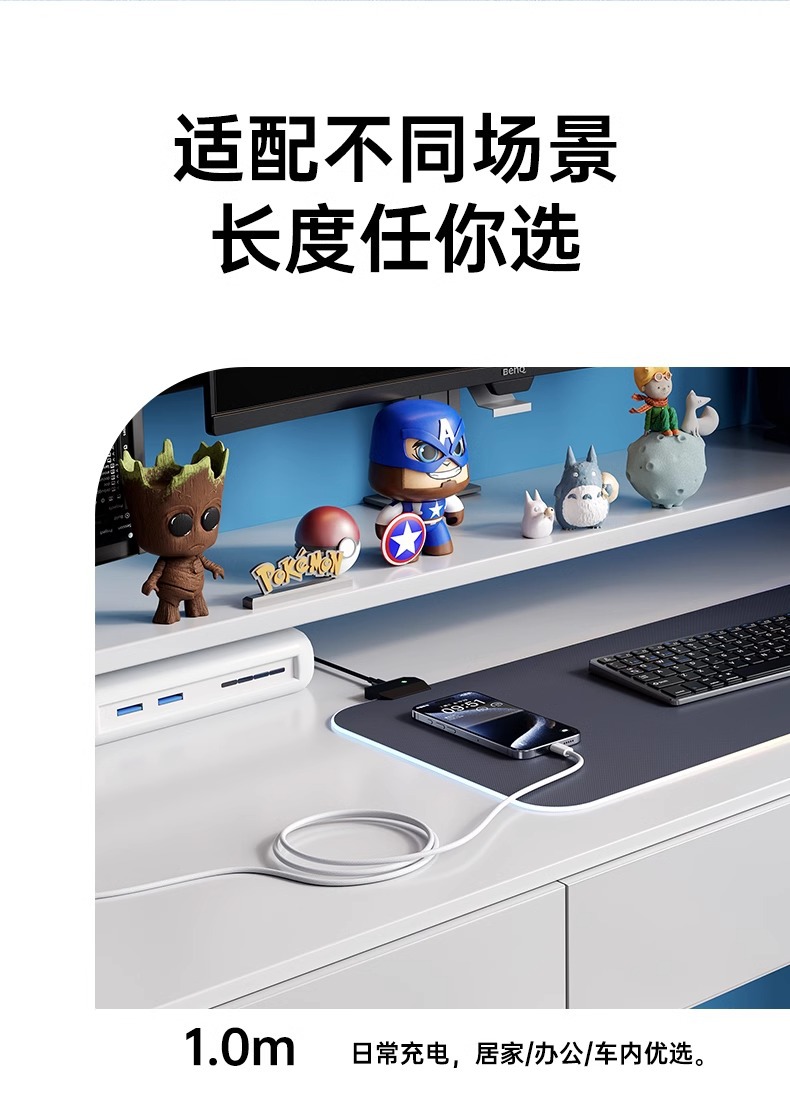A 60W fast charging PD data cable with postal code weaving, suitable for Apple 15, Huawei dual Type-C, Honor CtoC charging cable pic 12