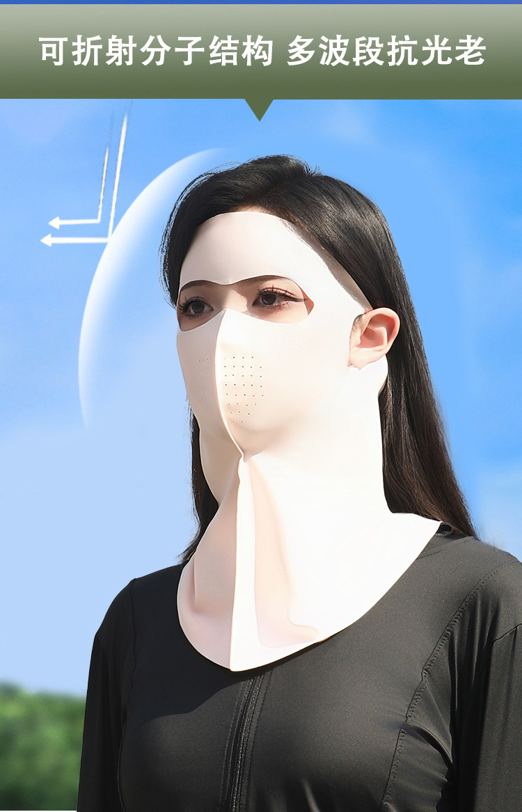 UPF500+防晒脸基尼面罩女防紫外线冰丝夏季透气7A抗菌玻尿酸口罩详情13