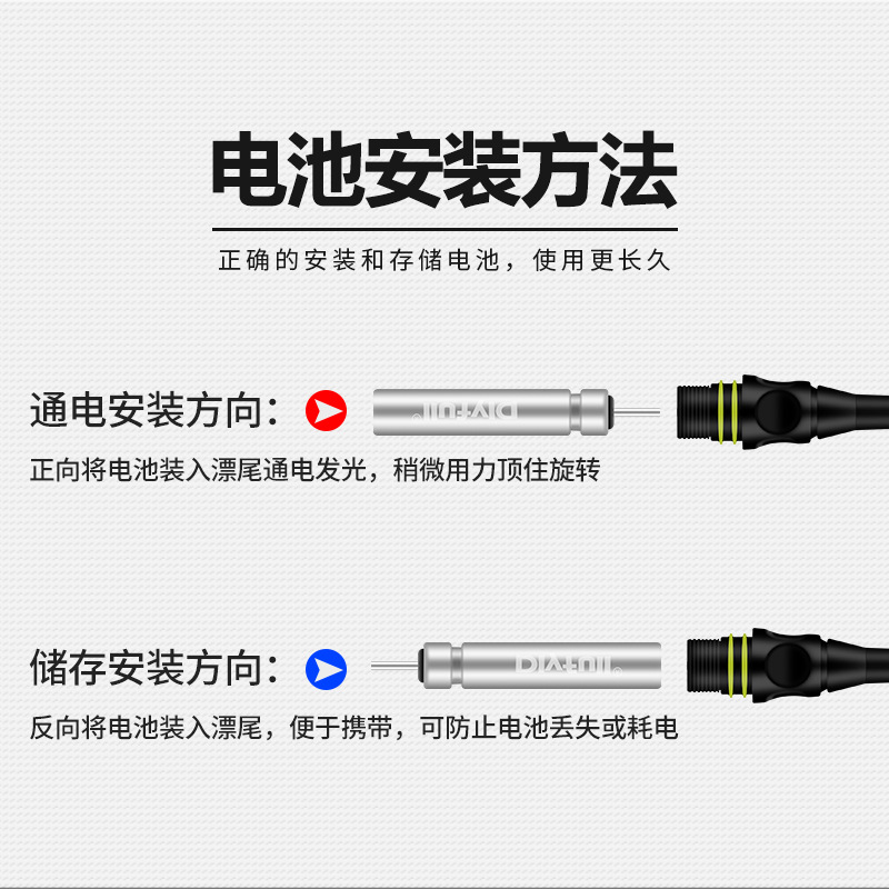动力源425夜光漂电池丹尼富316电池浮漂电子鱼漂渔具电子漂批发详情16