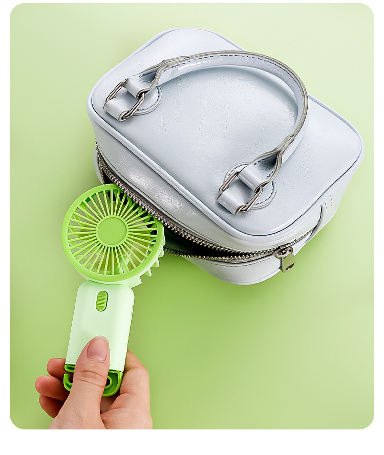 Simple and portable light sound handheld mini fan, fresh desktop fan, USB charging small fan pic 19