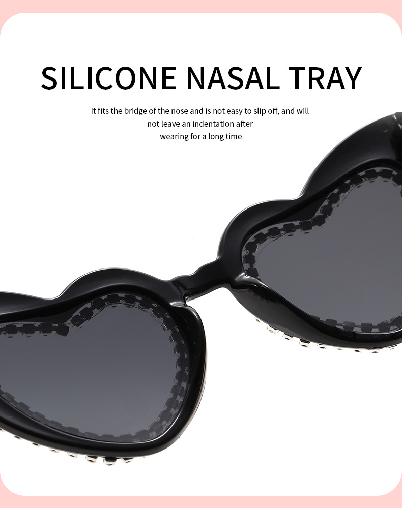 2024新款欧美爱心镶钻太阳镜桃心可爱素颜街拍墨镜跨境潮眼镜批发详情10