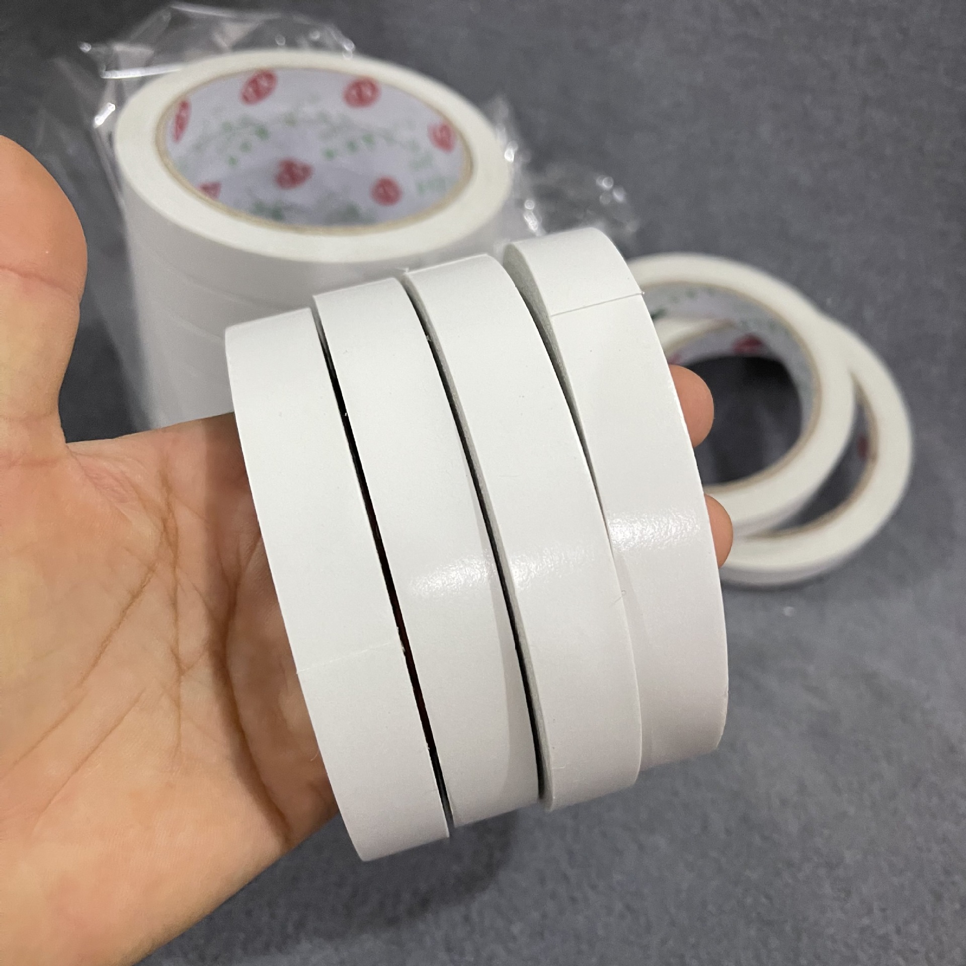 【 Zone 1-2 】1.5 Double-sided tape 13/ tray 104/ box 2 yuan Double-sided tape Paper tape Traceless tape Double-sided tape Office paper Tape Graphic Design Office Student tape 2 yuan pic 6