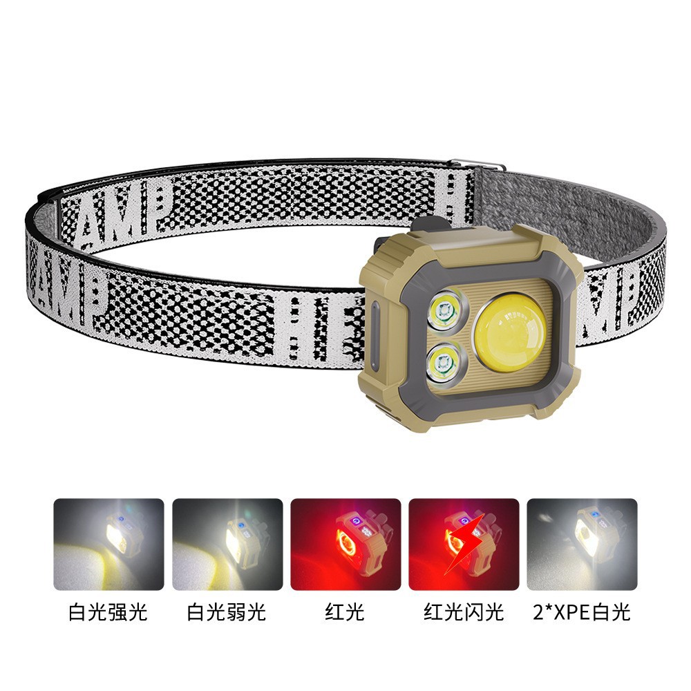 New cross-border COB multi-functional outdoor headlamp, LED strong light, ultra-long battery life, night fishing light, portable cap clip light, mini flashlight pic 11
