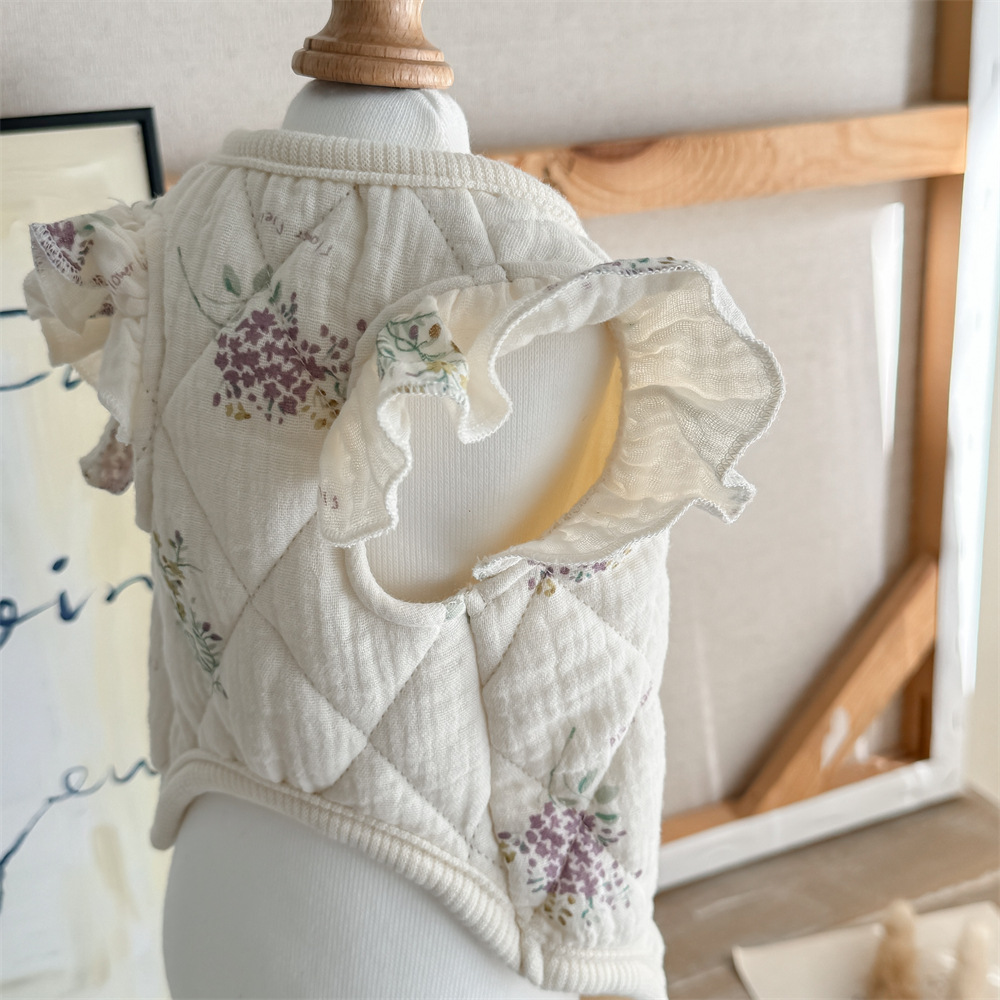 飞袖纱布宠物衣服加棉家居服小型犬小狗狗秋冬装保暖小猫咪猫衣服详情22