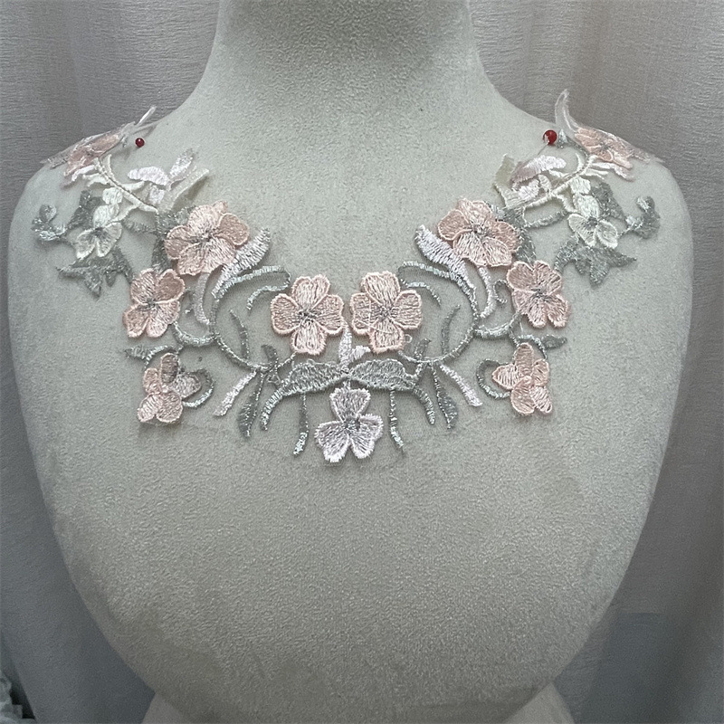 多色刺绣蕾丝贴花diy现货批发服装辅料蕾丝补丁布贴详情10
