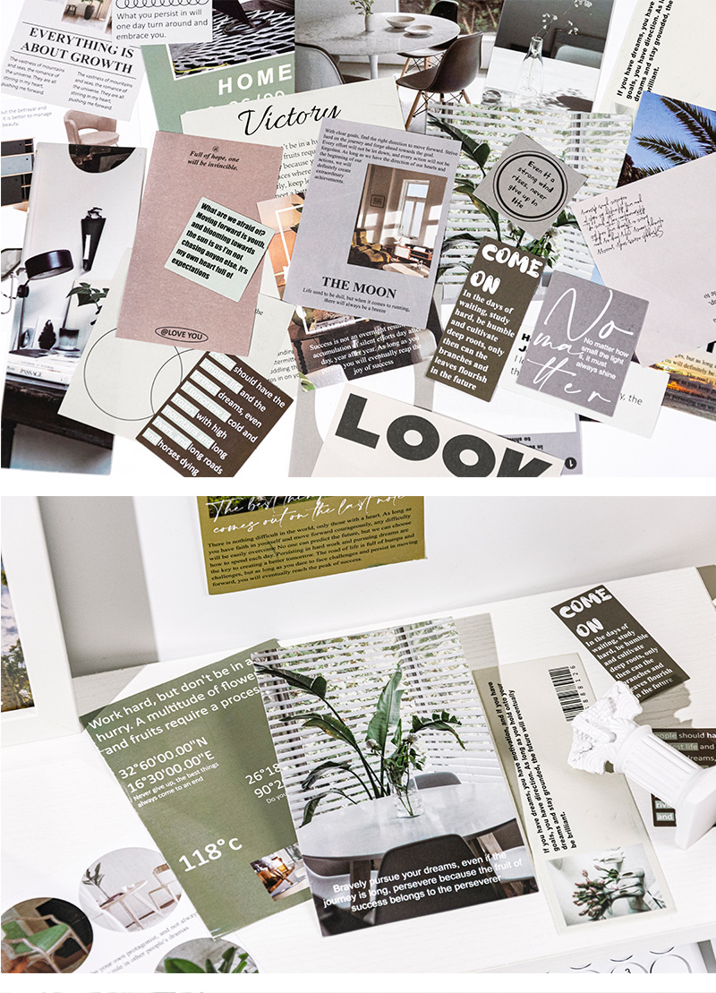 鑫奇新32张万千星辰系列素材包 浪漫复古城市文艺手账装饰贴纸包详情18