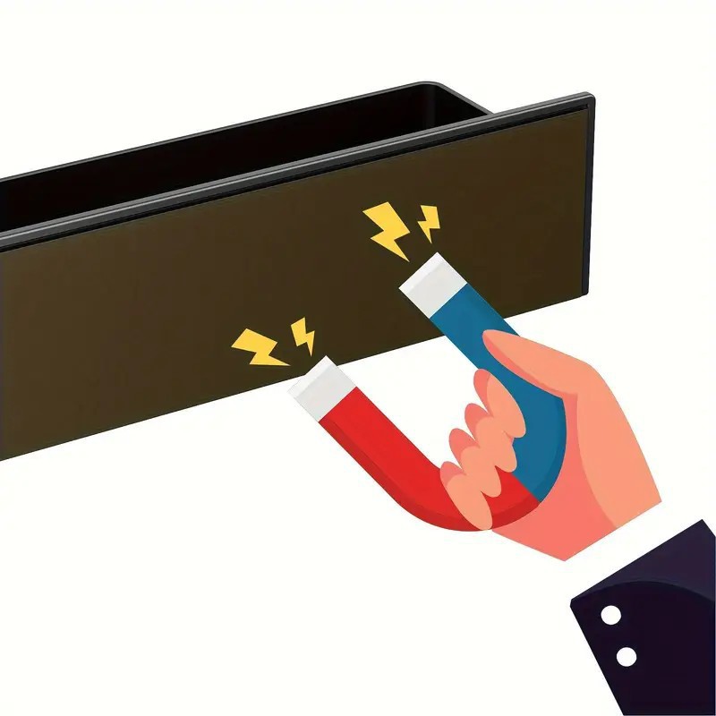 temu Cross-border bestseller Magnetic no-hole, no-stick refrigerator rack, seasoning rack, kitchen refrigerator and washing machine storage pic 8