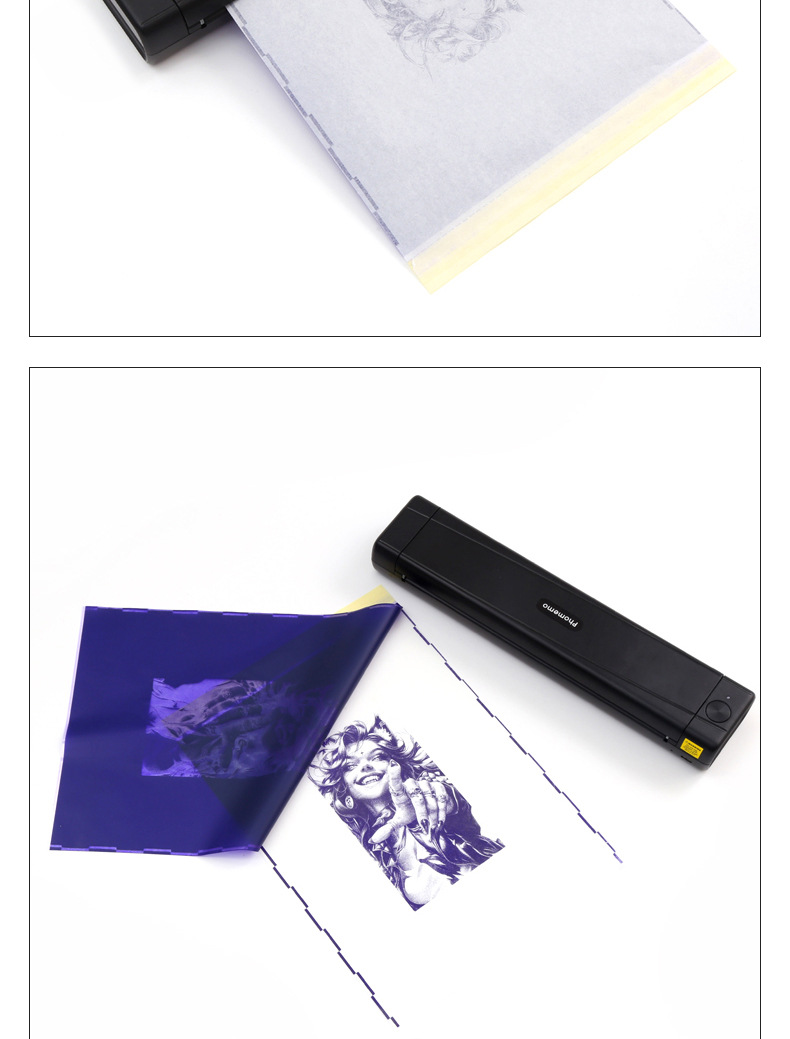 跨境TNK纹身热转印纸数码印花烫画纸热升华转印纸三用热敏纸批发详情12